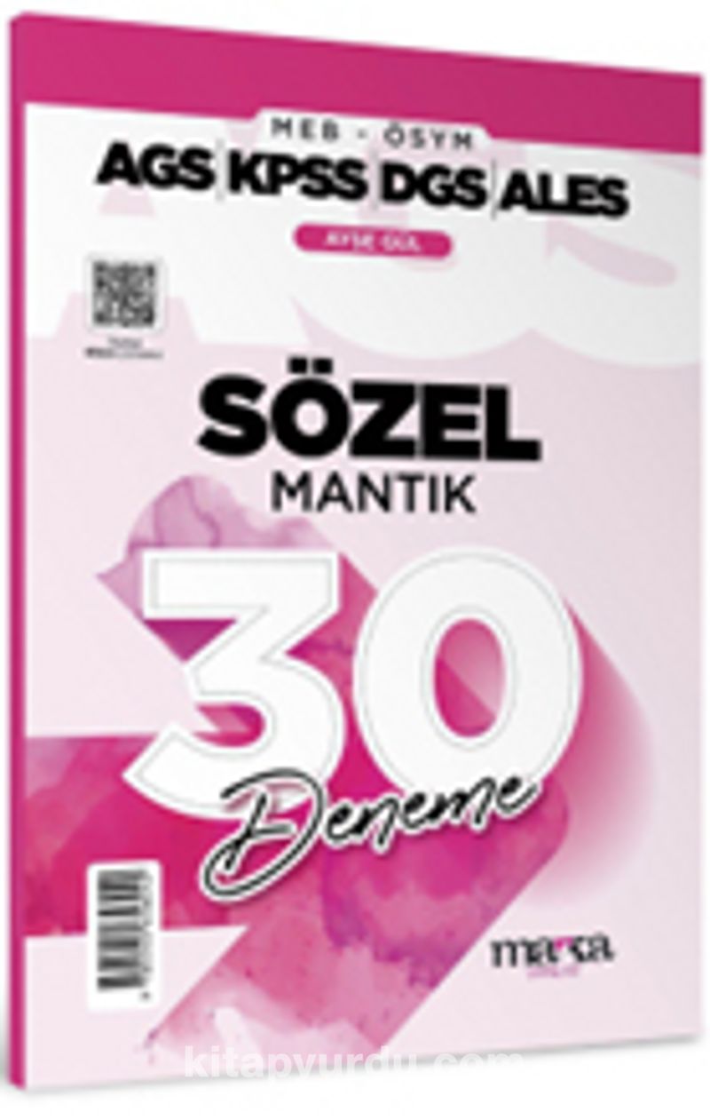 2025 MEB AGS KPSS DGS ALES Sözel Mantık 30 Deneme Tamamı Video Çözümlü