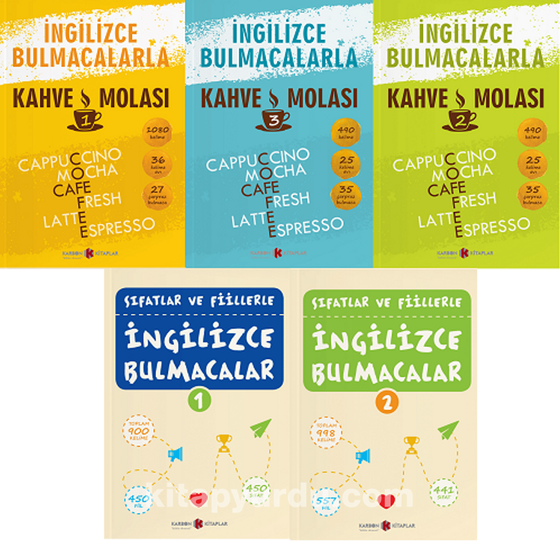 İngilizce Bulmacalar Seti (5 Kitap)