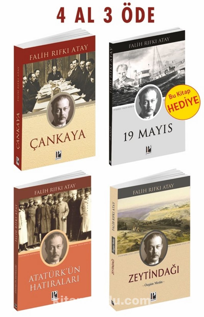 Çankaya-Zeytindağı-Atatürk’ün Hatıraları Seti 4 Al 3 Öde  (19 Mayıs Kitabı Hediye)
