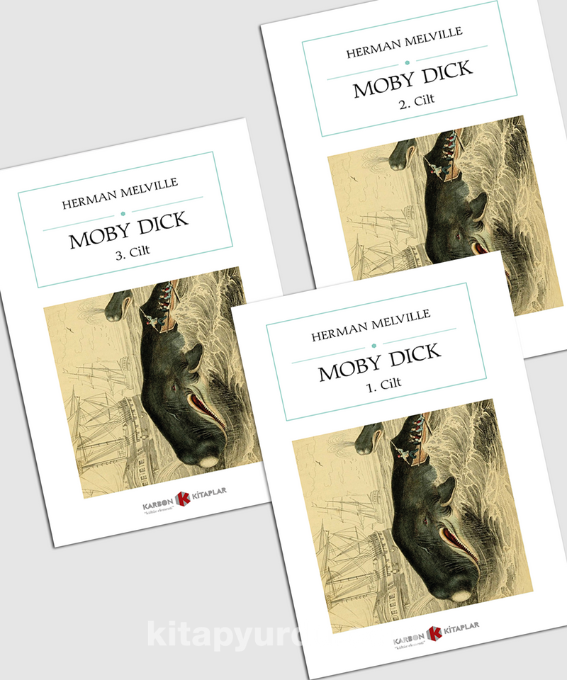 Moby Dick Beyaz Balina (Cep Boy) (Tam Metin) (3 Cilt)