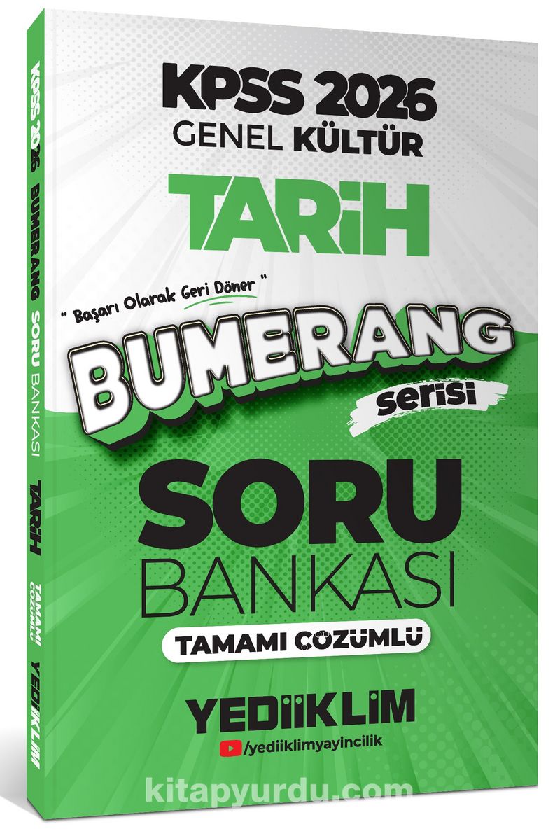 2026 KPSS Genel Kültür Bumerang Tarih Tamamı Çözümlü Soru Bankası