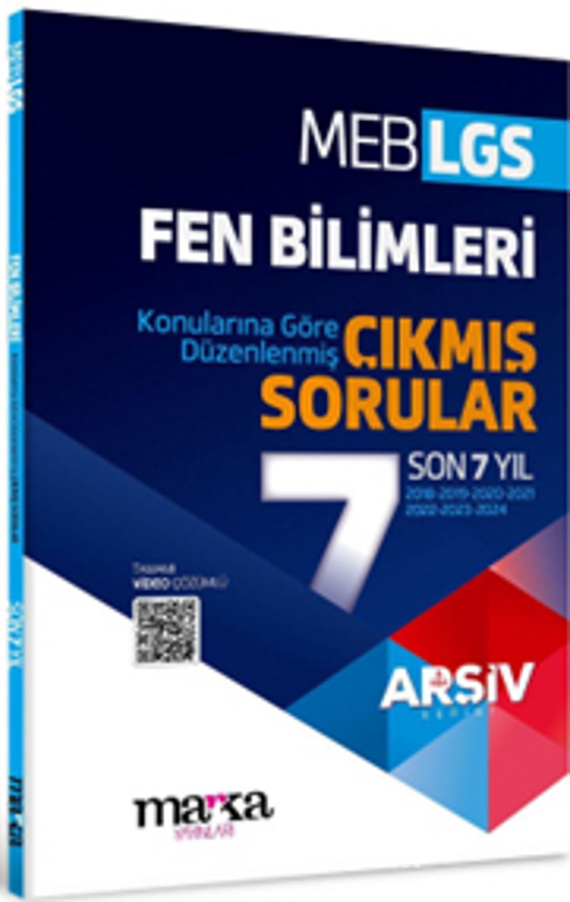 LGS Fen Bilimleri Konularına Göre Düzenlenmiş Son 7 Yıl Çıkmış Sorular
