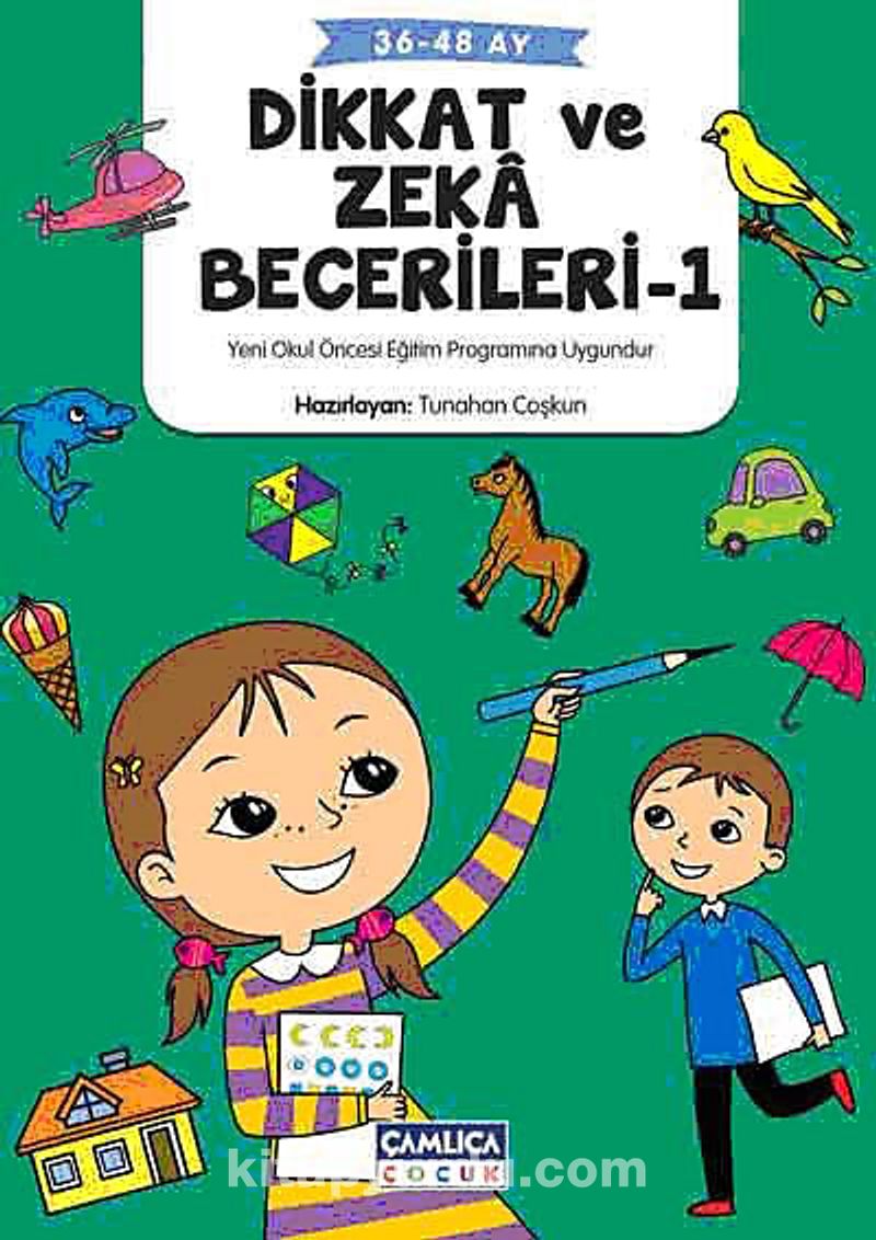 Okul Öncesi - İlkokul Dikkat ve Zeka Becerileri -1 (36-48 Ay)