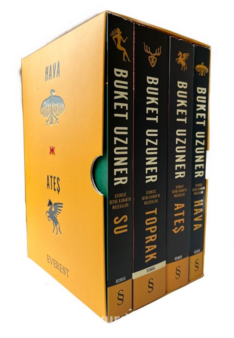 Uyumsuz Defne Kaman’ın Maceraları Hava - Su - Toprak - Ateş (Tabiat Dörtlemesi Kutulu Set)
