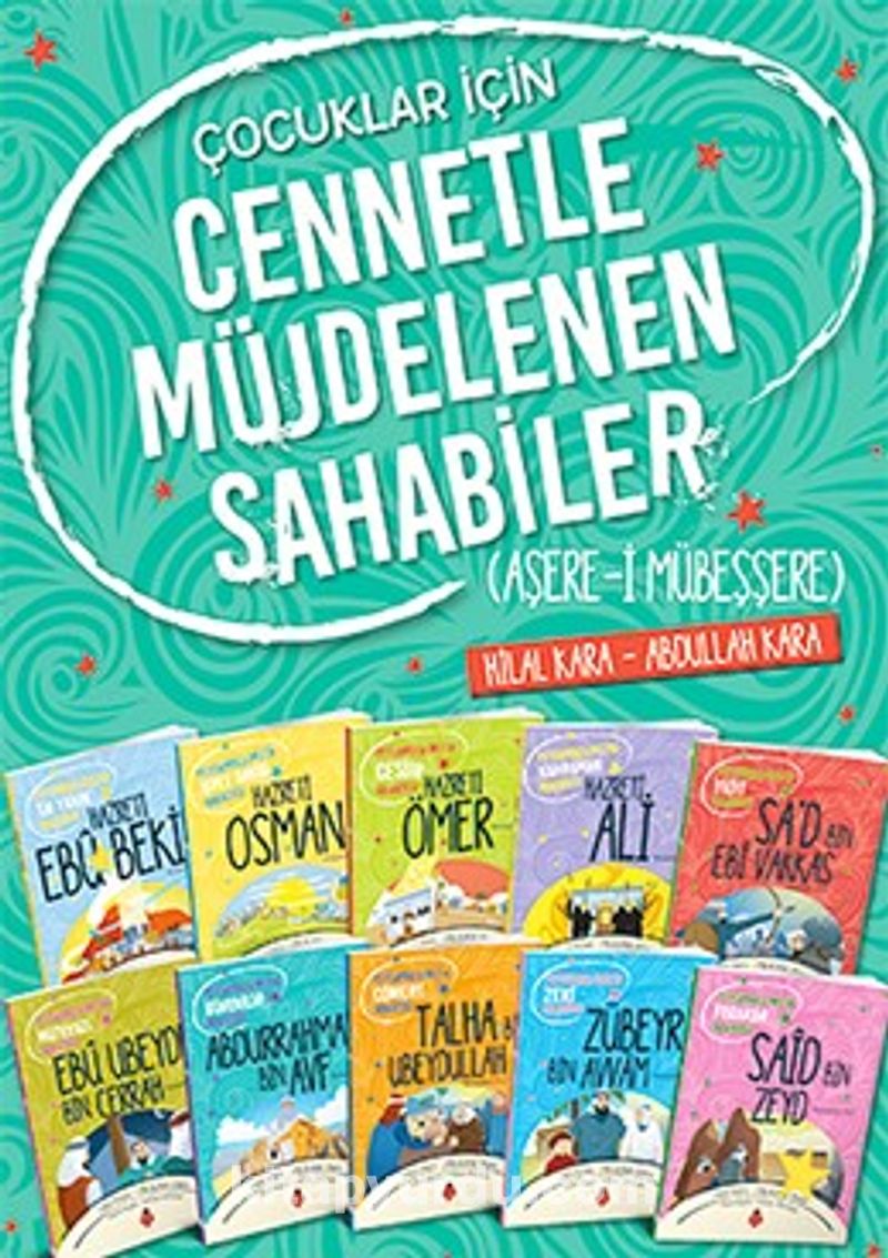 Çocuklar İçin  Cennetle Müjdelenen Sahabiler Seti (10 Kitap)