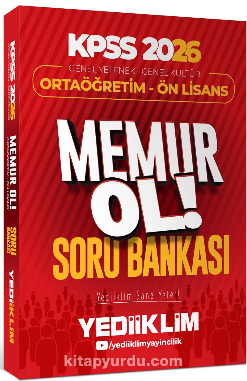 2026 KPSS Genel Yetenek Genel Kültür Ortaöğretim - Ön Lisans Memur Ol Soru Bankası