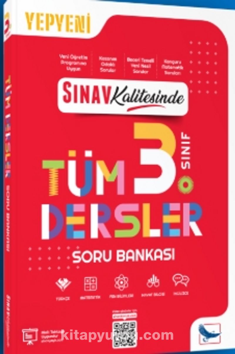 Sınav Kalitesinde 3. Sınıf Tüm Dersler Soru Bankası