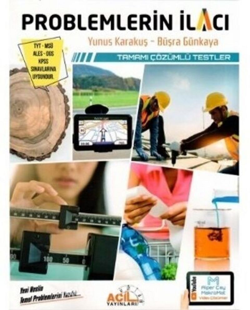 TYT MSÜ ALES DGS KPSS Problemlerin İlacı Tamamı Çözümlü Testler