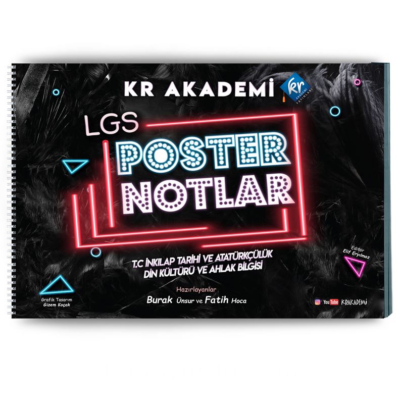 LGS İnkılap Tarihi ve Atatürkçülük Din Kültürü ve Ahlak Bilgisi Poster Notları
