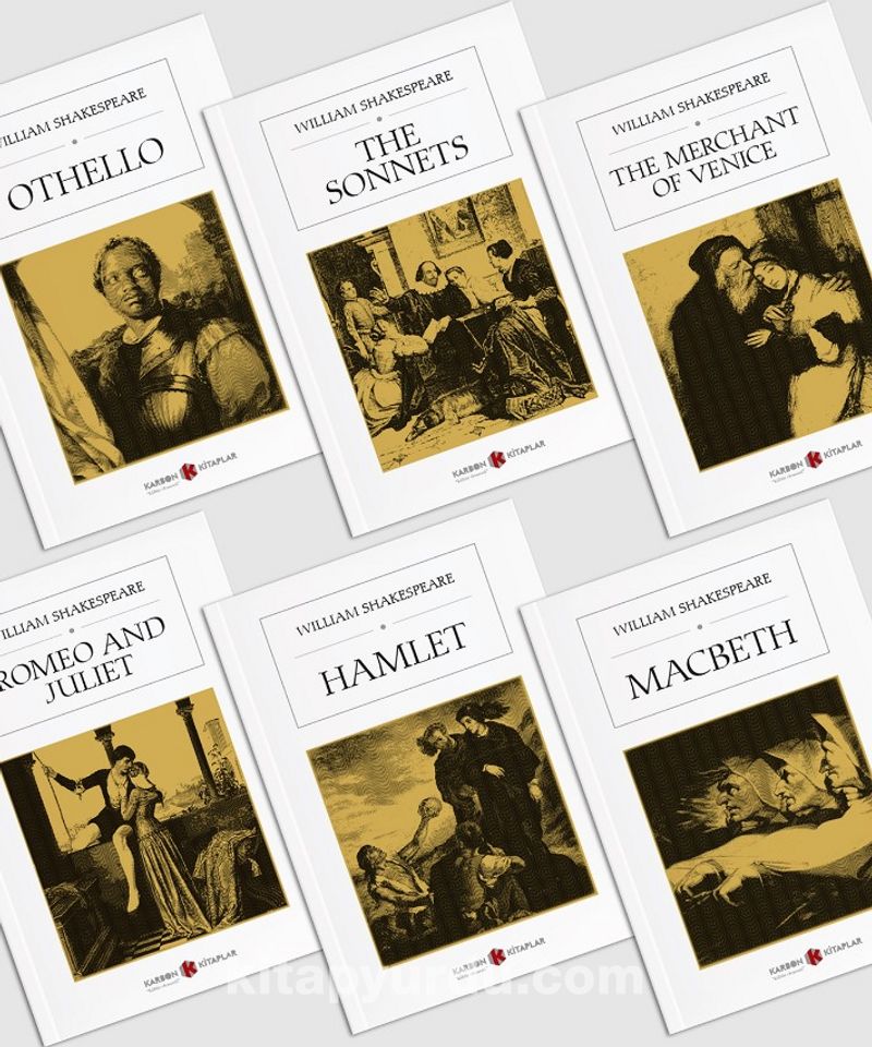 William Shakespeare İngilizce Seti (6 Kitap)