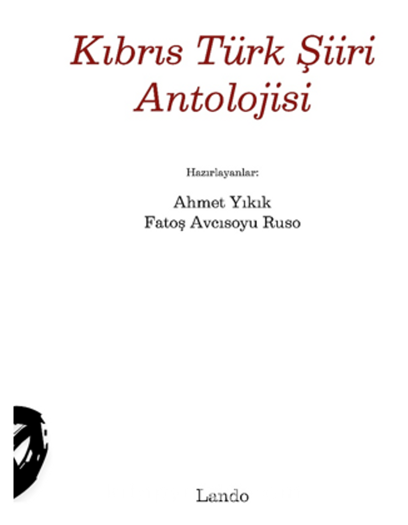 Kıbrıs Türk Şiiri Antolojisi
