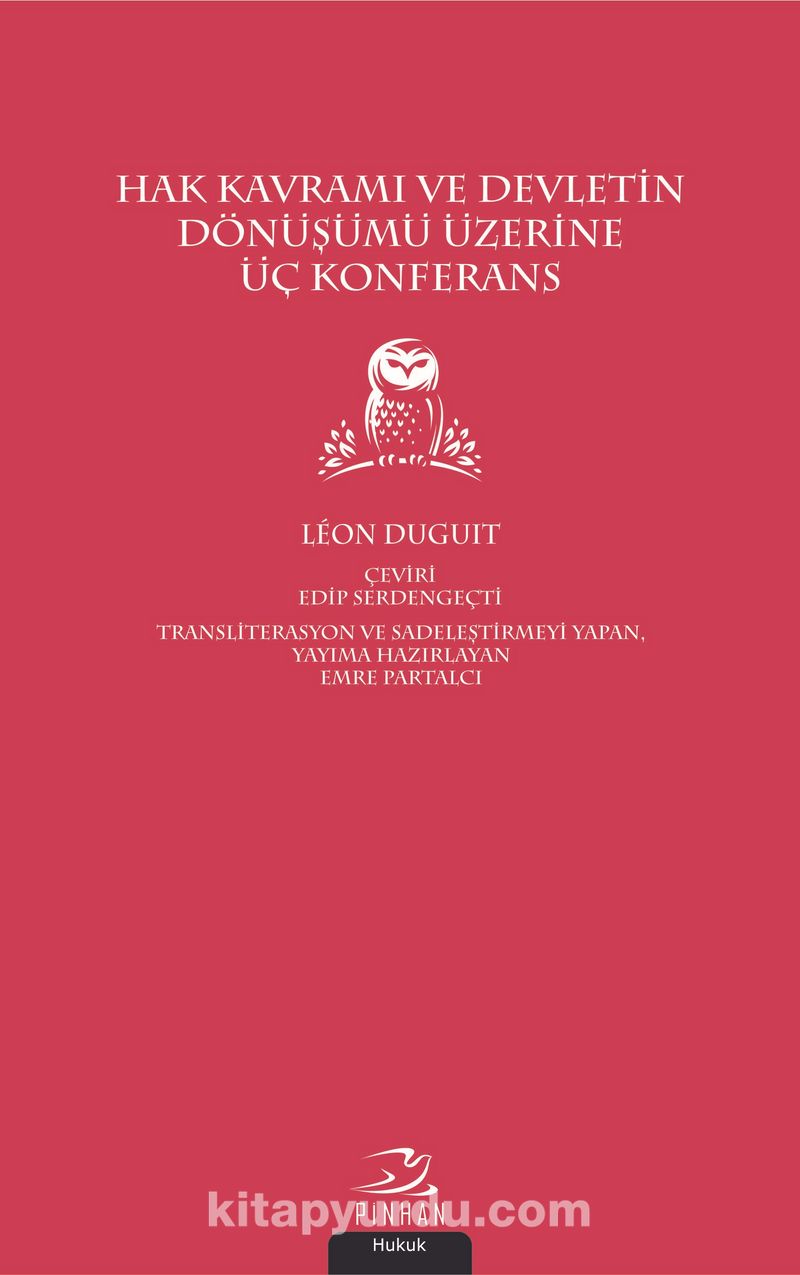 Hak Kavramı ve Devletin Dönüşümü Üzerine Üç Konferans