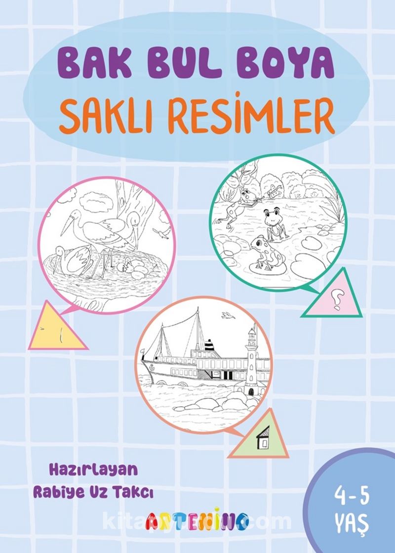 Bak Bul Boya Saklı Resimler 4-5 Yaş