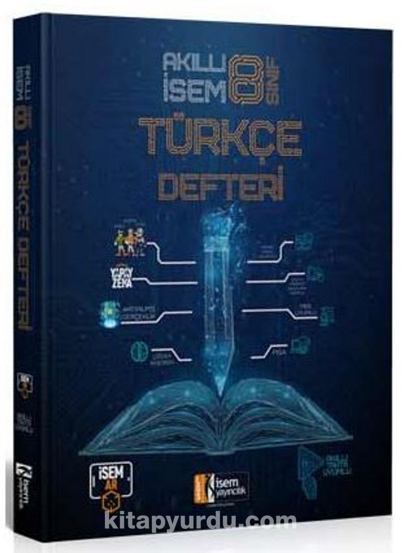 8. Sınıf Akıllı İsem Türkçe Defteri