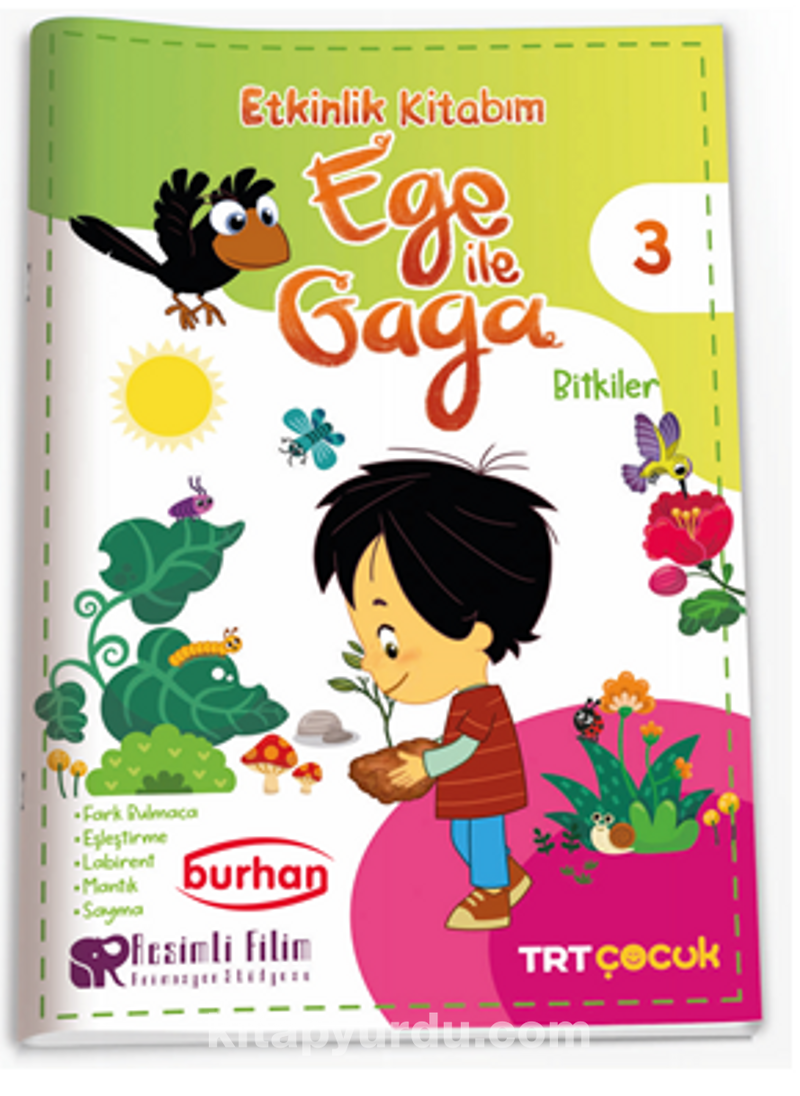 Ege İle Gaga Etkinlik Kitabım 3 Bitkiler